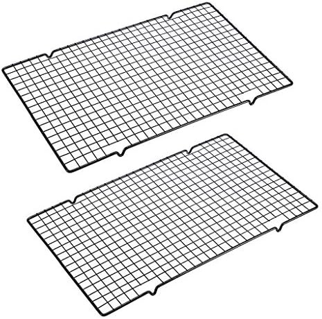OwnMy Set of 2 Baking Cooling Rack, 10” x 16” Non-Stick Heavy Duty Wire Oven Safe Cooling Rack for R | Amazon (US)