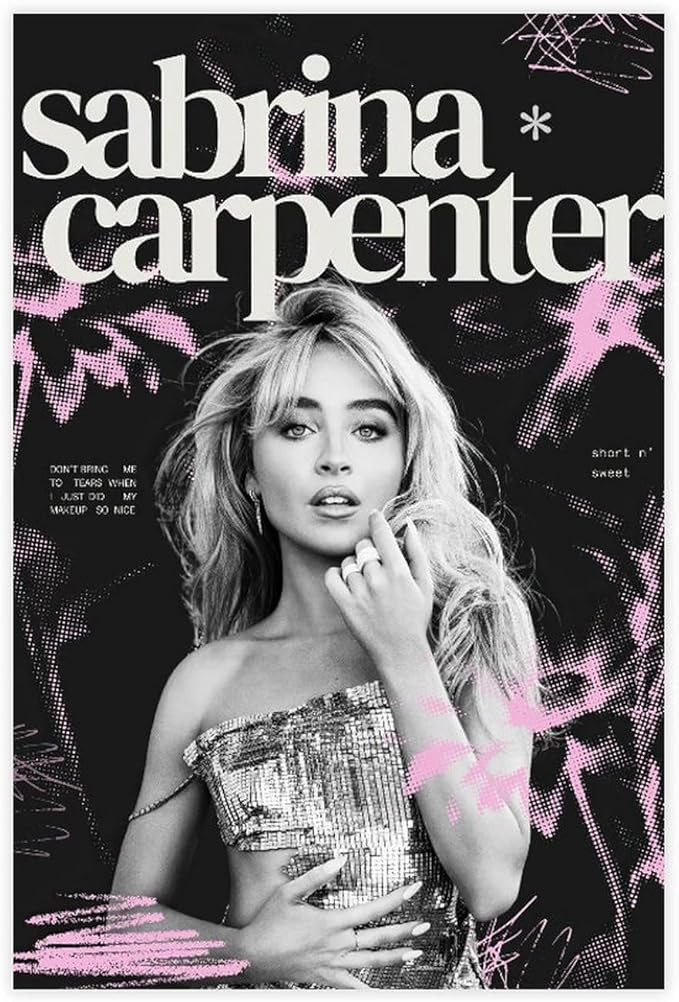 BAOGELI Sabrina Carpenter Poster 12 Music Album Canvas Poster Unframe:12x18inch(30x45cm) | Amazon (US)