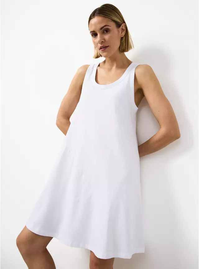 Buy White Jersey Mini Panel Dress 16 | Mini | Tu | Tu Clothing