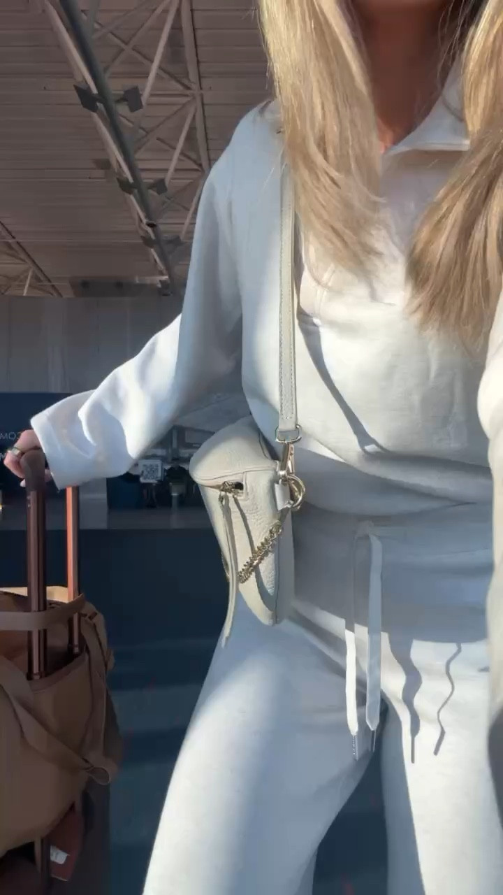 Travel day outfit 🤍 Wearing my @Spanx   Air Essentials set with New Balance 327s for the flight, carrying my @Dagne Dover  carry all and @beistravel   luggage set with the @giginewyork   Beck Sling bag for easy access to everything while traveling.

travel day outfit, airport outfit, airport ootd, travel day style, comfortable travel outfit, spanx air essentials set, airport outfit ideas, travel outfit inspiration, casual airport outfit, travel style outfit



#LTKTravel