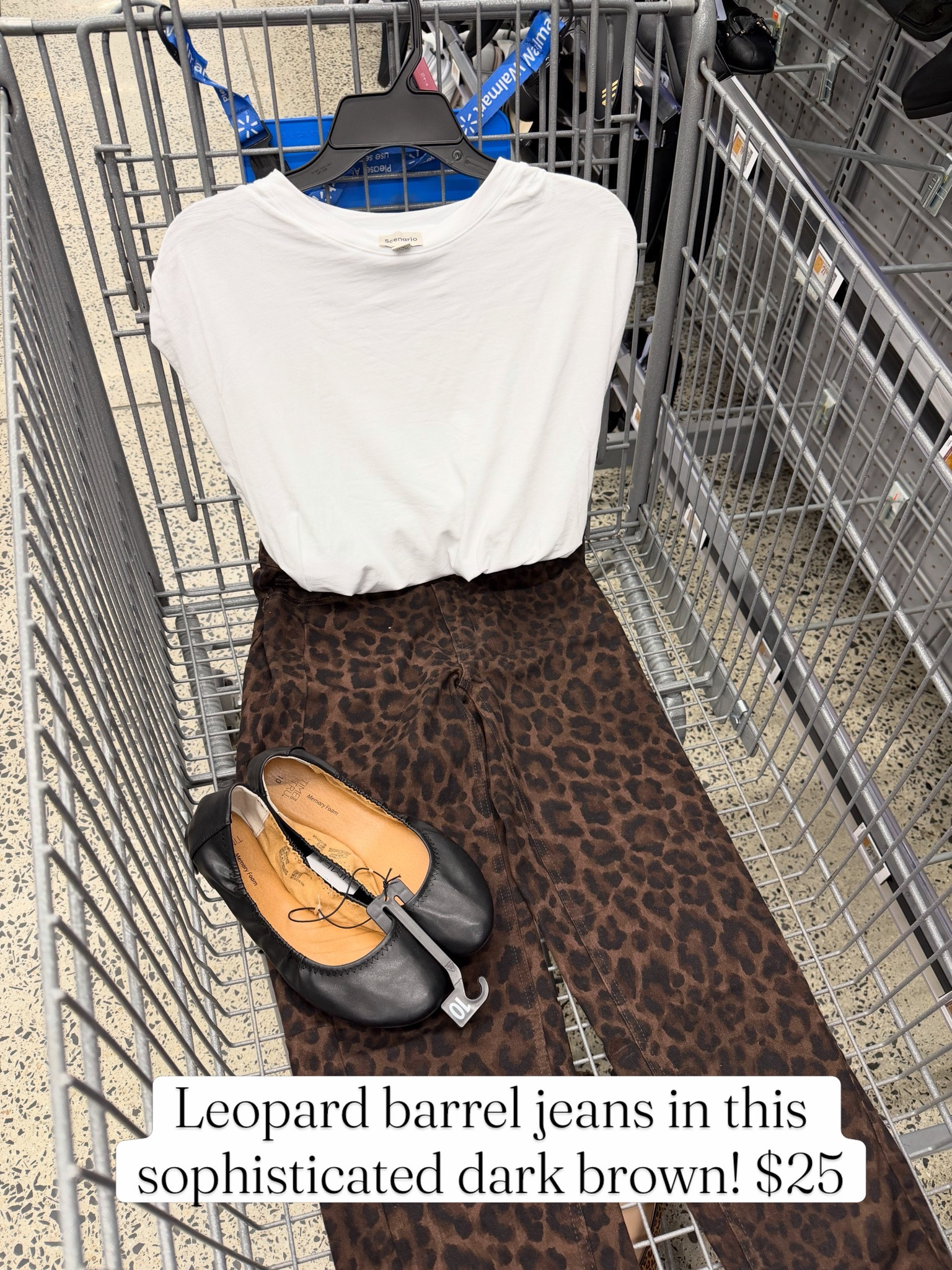 Walmart $25 leopard barrel jeans are the cutest for fall! #walmartfashion

#LTKOver40