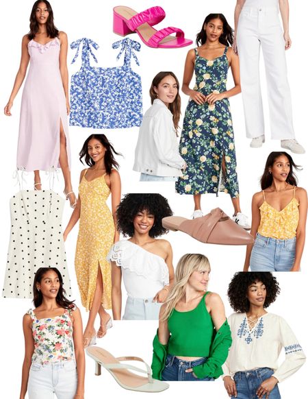 Old Navy Sale! Spring outfits, Easter dresses, spring dresses, summer, wedding guest dresses, heeled sandals, coastal cowgirl, grand millennial aesthetic 

#LTKstyletip #LTKsalealert #LTKshoecrush