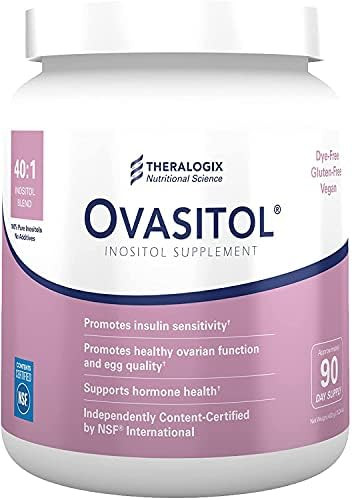 Amazon.com: THERALOGIX Ovasitol Inositol Powder 90 Day Supply | Optimal 40:1 Blend of 4,000mg Myo... | Amazon (US)