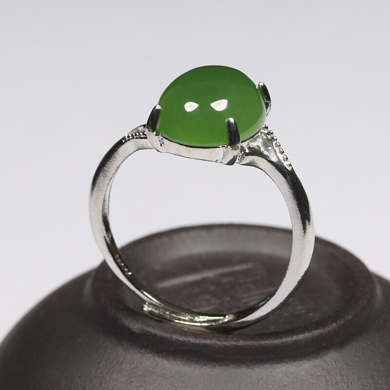 Certified Grade A 100% Natural Green Nephrite Jade Ring Adjustable Open 0817 | eBay | eBay US