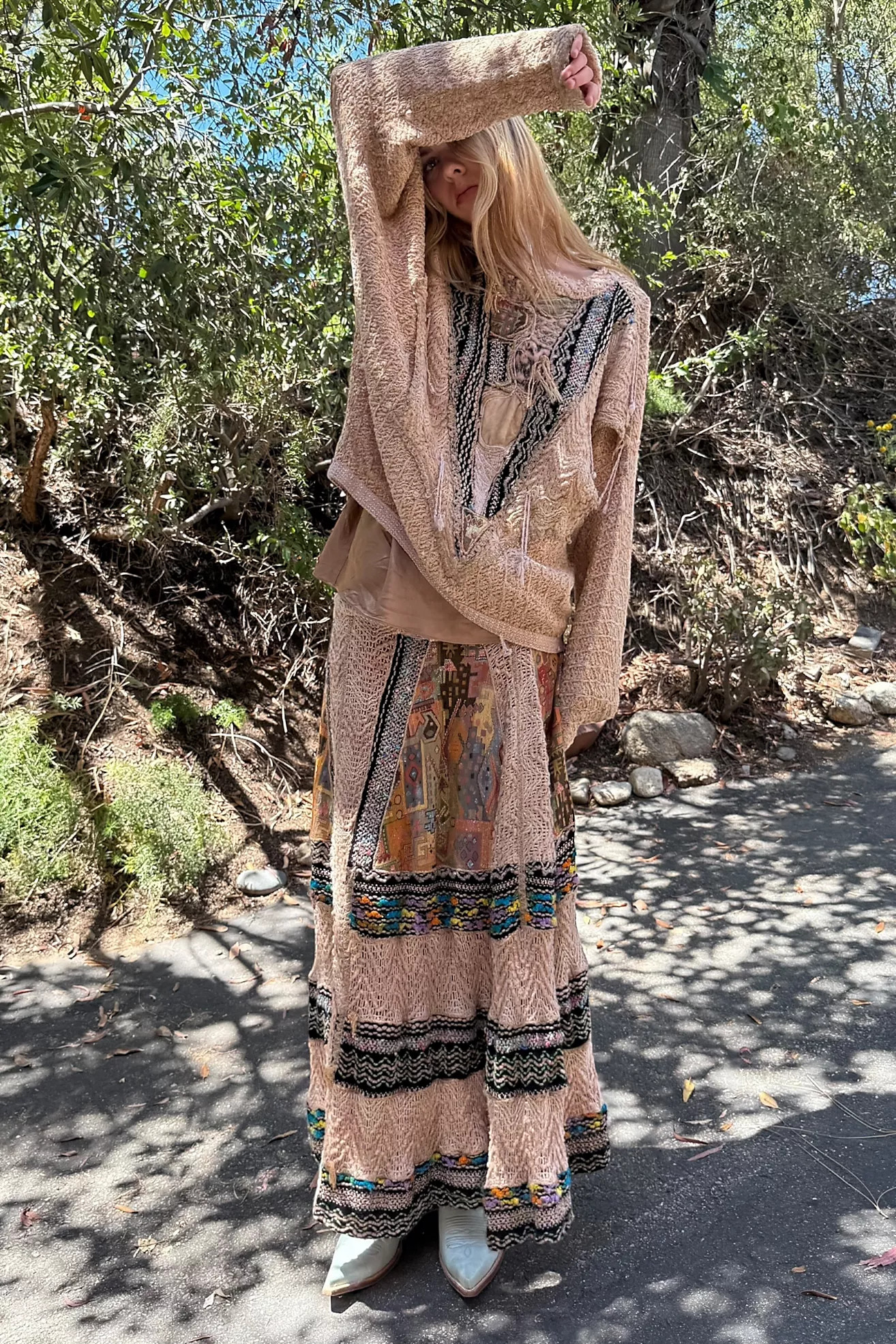 1980s Art to Wear Applique Skirt and Sweater Set Selected by Personal Choice | Free People (Global - UK&FR Excluded)