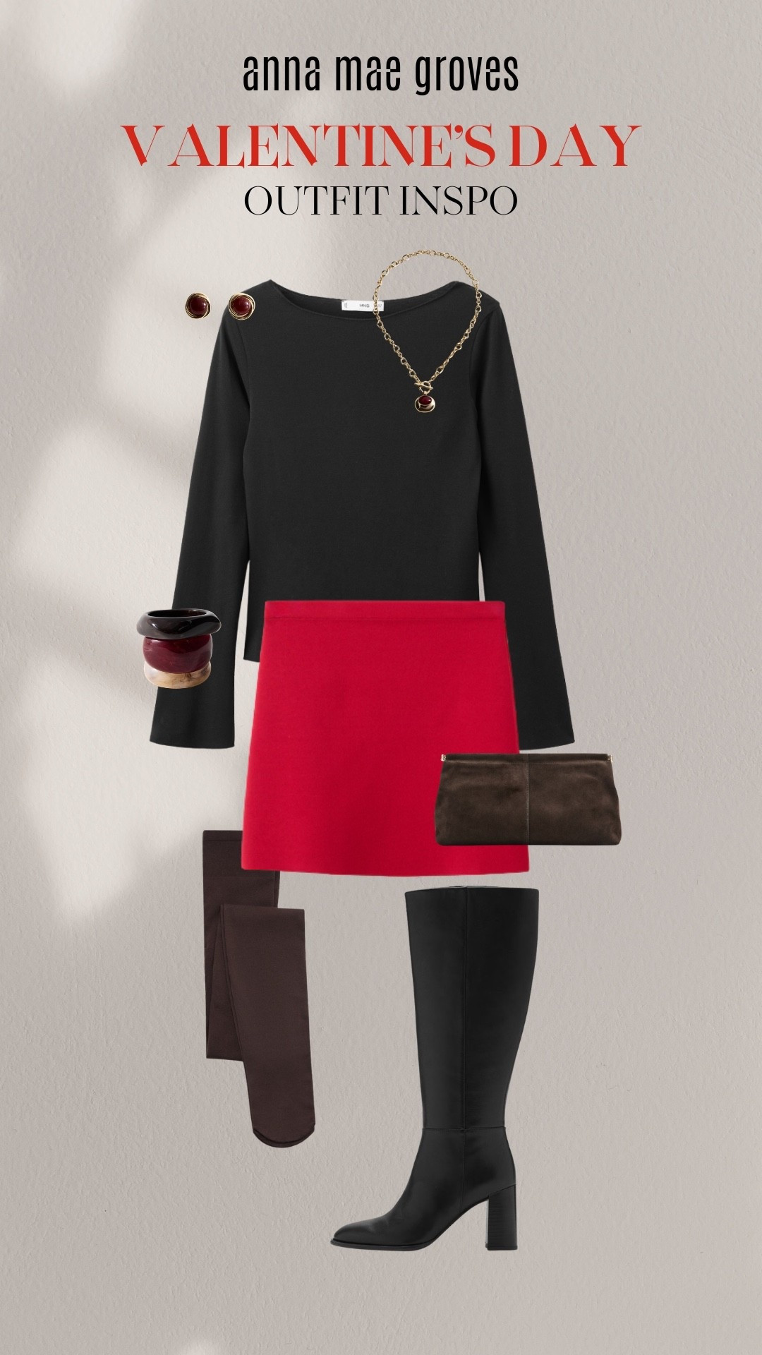 Valentine’s Day outfit inspo for YOU! Inspired by my wardrobe, how cute is this knit skirt?! Could be worn so many different ways! 

#LTKootd #LTKValentine #LTKgrwm