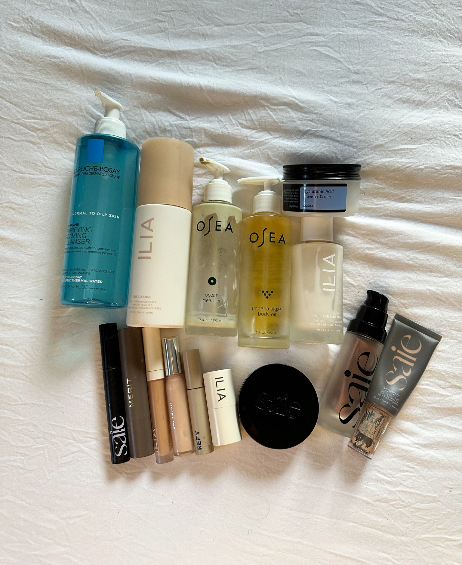 My fav skincare and makeup 🤍 #makeup #skincare #saie #osea 

#LTKBeauty