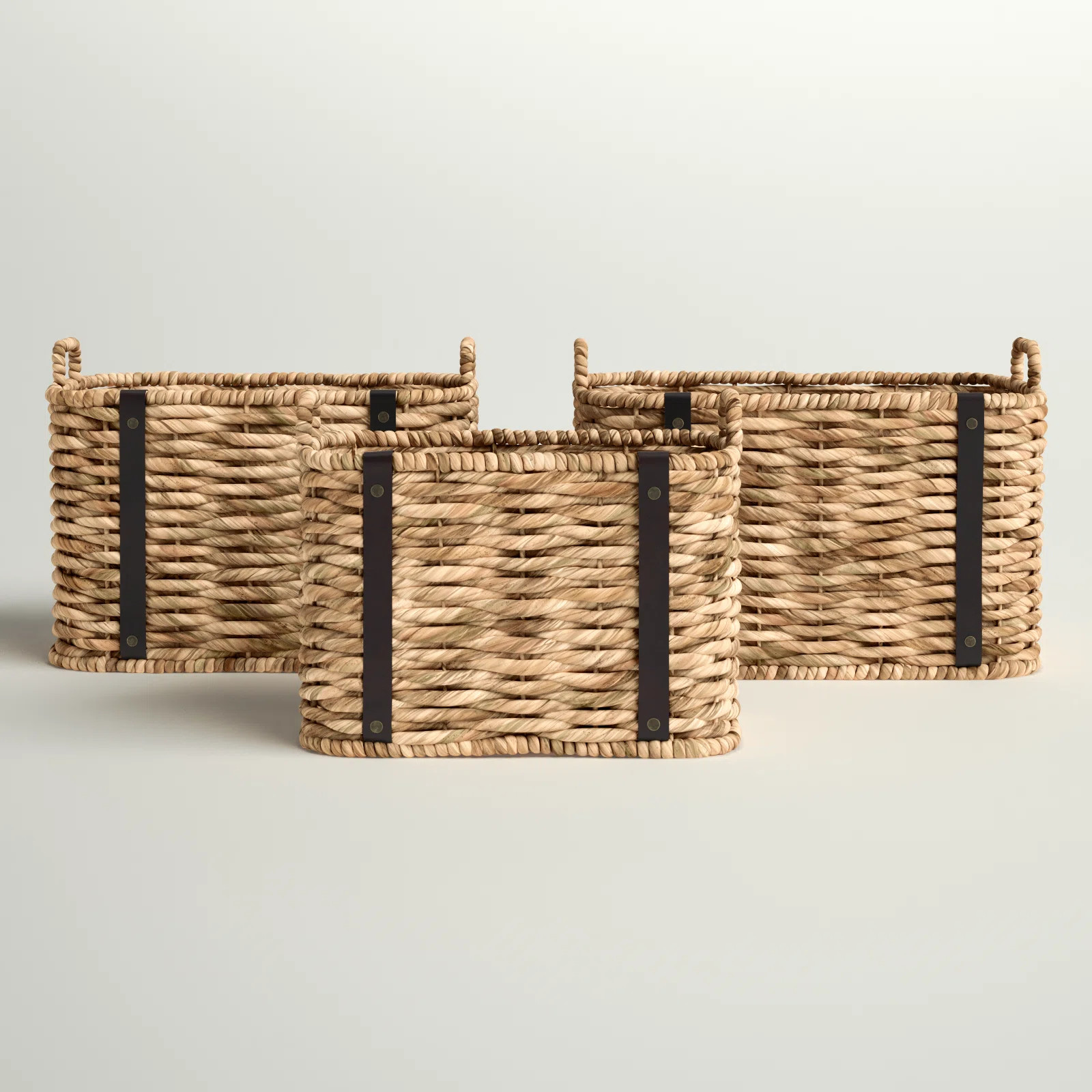 Sand & Stable™ Wicker Decorative Basket (Set of 3) | Wayfair North America