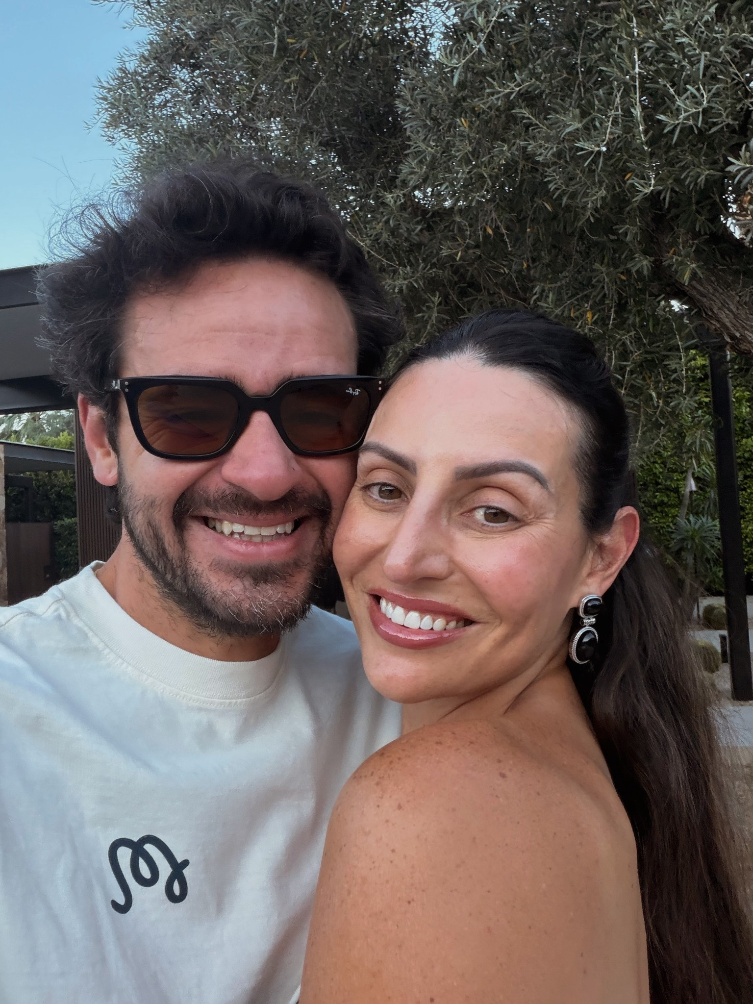 Dewy makeup in Palm Springs 
Love these statement earrings 

#LTKBeauty #LTKOver40