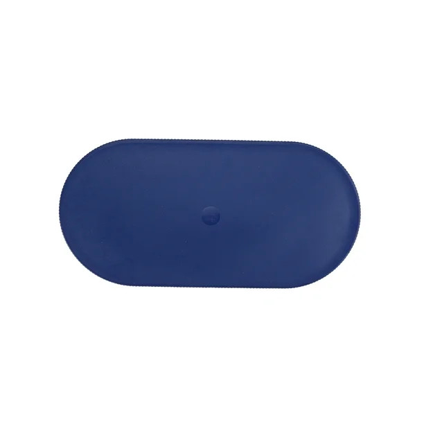 Mainstays 20-inch Eco-Friendly Bamboo Melamine Large Oblong Serving Tray, Blue | Walmart (US)