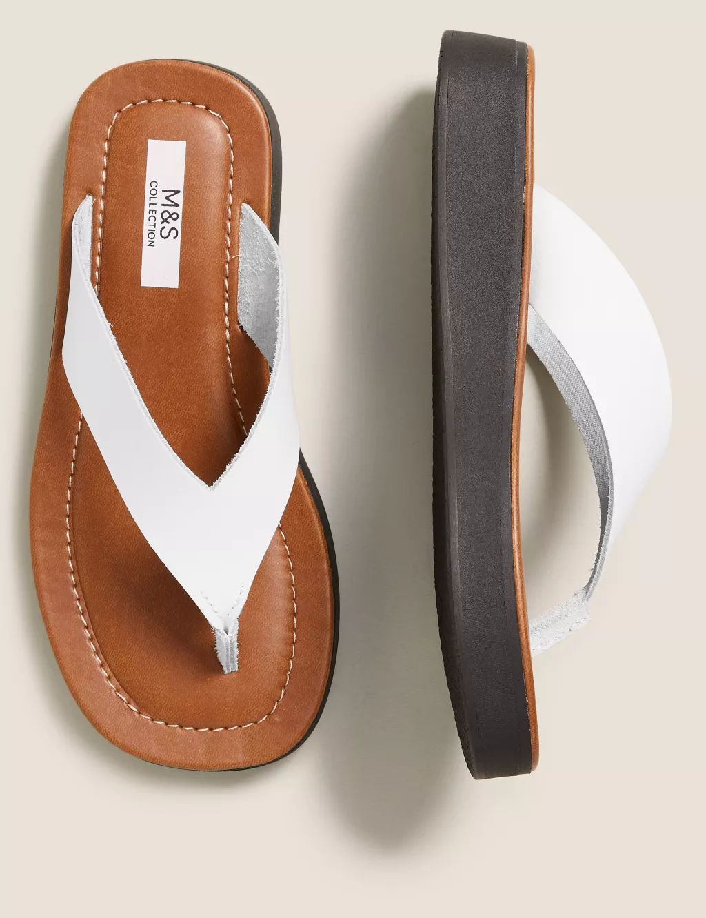 Leather Flatform Flip Flops | Marks & Spencer (UK)