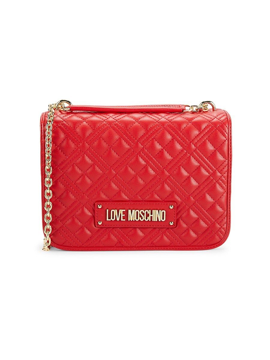 Love Moschino Women's Quilted Shoulder Bag - Red | Saks Fifth Avenue OFF 5TH