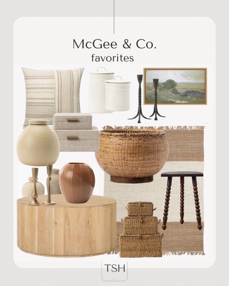 McGee & Co. favorites. Coffee table, baskets, stools, artwork, boxes, area rugs  

#LTKhome #LTKstyletip #LTKSeasonal