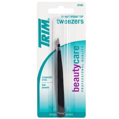 Trim Stainless Steel Slant/Point Tip Tweezers | Target