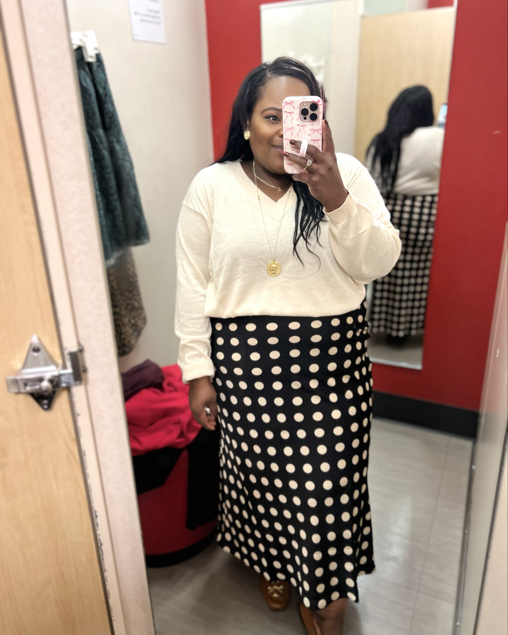 3 ways to style this polka dot satin midi skirt from Target! 🎯 which is your fave look? 

#LTKStyleTip #LTKCyberWeek #LTKSaleAlert