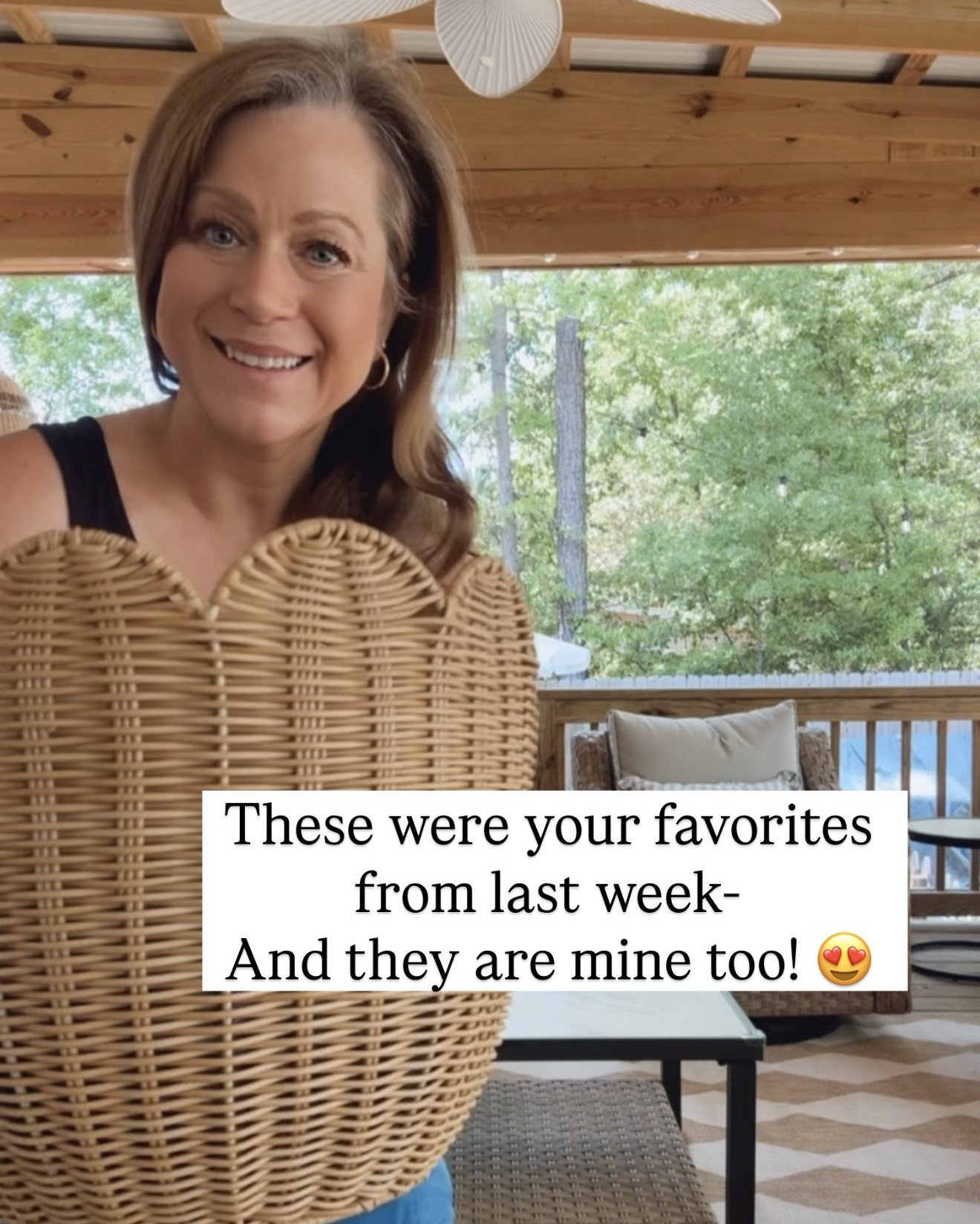 Last weeks most loved and best sellers:

Solar fountain 
Planters 
Melamine-bamboo dinnerware
Pillows
Scallop edge basket 
Hydrangea stems 
Gingham shorts
Denim shorts 
High neck tank top
Outdoor rugs 
Beaded necklace 

#LTKSeasonal #LTKootd #LTKHome #LTKHome #LTKootd #LTKSeasonal