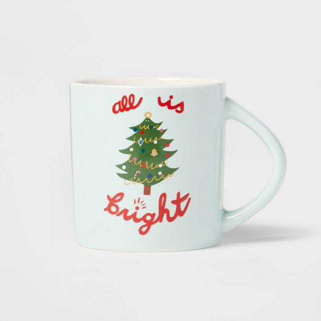 16oz Stoneware All Is Bright Mug - Wondershop™ | Target