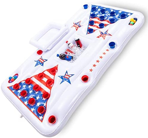 JOYIN Summer Pool Games Inflatable Pong Table Float for Adults 6x3 Ft Summer Party Pool Floats, Pool | Amazon (US)
