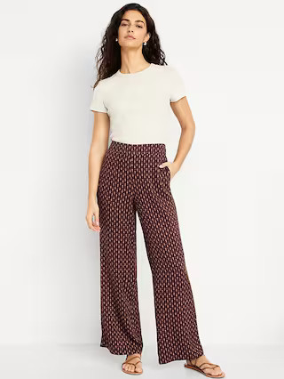High-Waisted Playa Wide-Leg Pants | Old Navy (US)