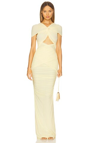 Ronny Kobo x REVOLVE Nasha Dress in Butter Yellow from Revolve.com | Revolve Clothing (Global)