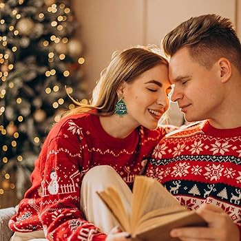 YAHPERN Christmas Earrings for Women Holiday Earrings Beaded Xmas Tree Dangle Earrings Christmas ... | Amazon (US)