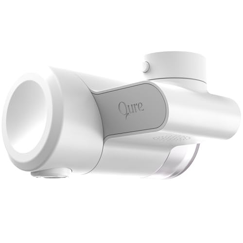 Qure Skincare Bathroom Sink Filter Water Faucet for Skin, Reduces 99% Chlorine and Heavy Metals, Skin Hydration in 4 Weeks, Reduces Build-Up, Balances pH, Softer Skin & Hair - White | Amazon (US)