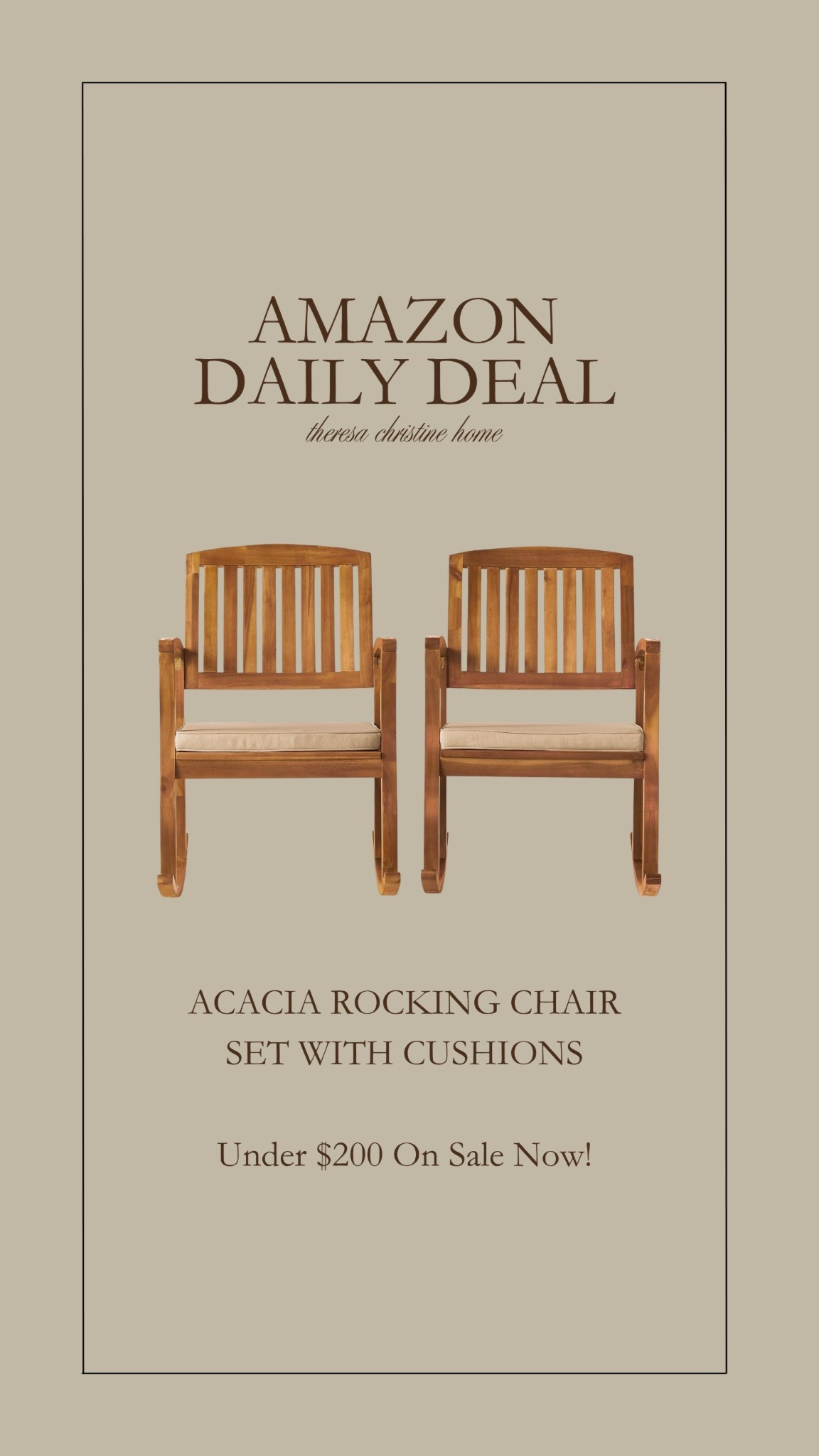 Amazon daily deal! 😍 Absolutely love these rocking chairs from Amazon! So pretty for a front porch!  

#LTKHome