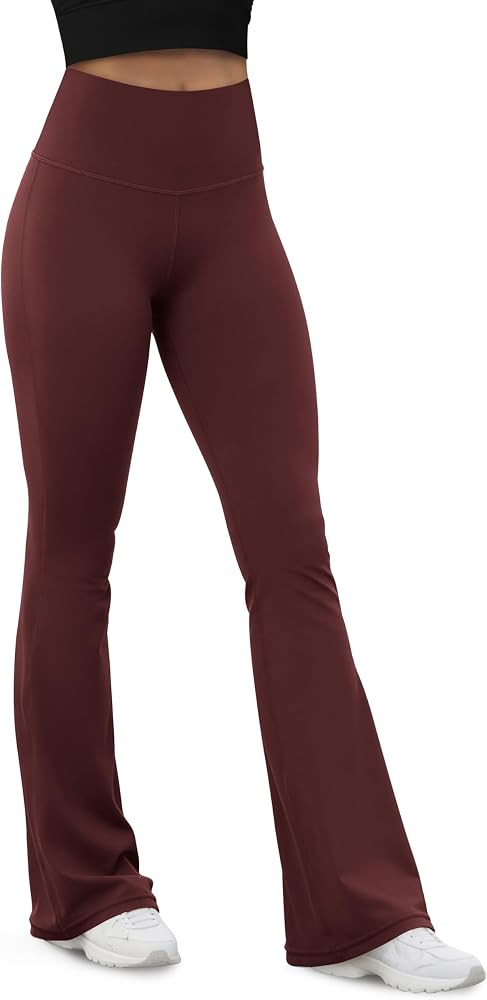 ODODOS Women's Powerful Tummy Control Flared Yoga Pants 2.0 High Waist Workout Bootcut Leggings w... | Amazon (US)