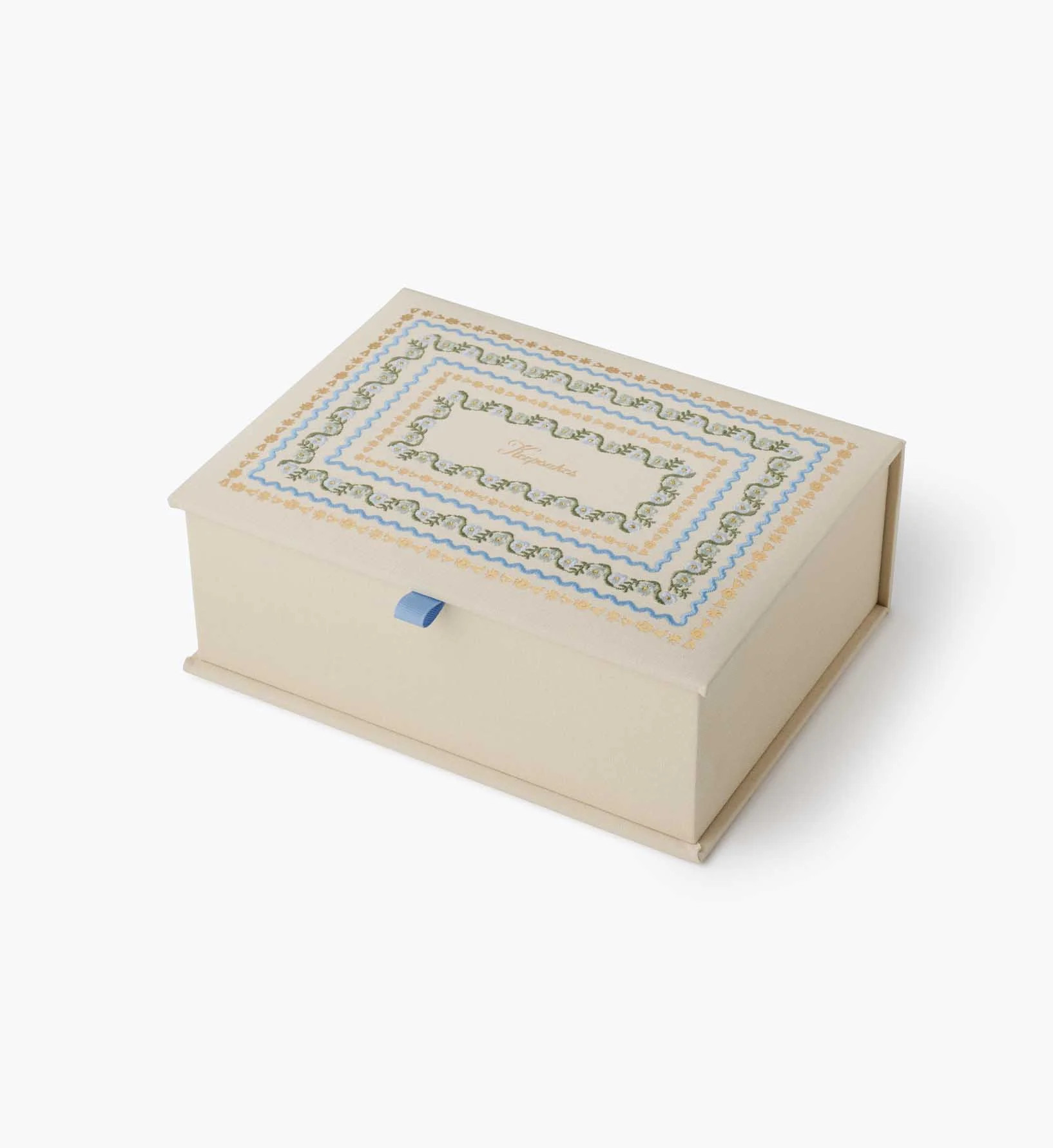 Large Embroidered Keepsake Box - Strawberry Fields | Rifle Paper Co.