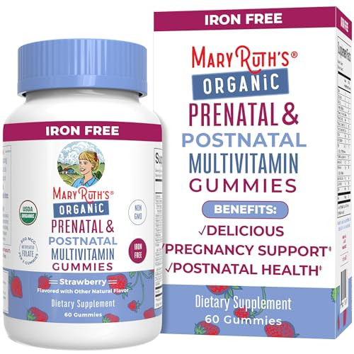 Prenatal Vitamins for Women by MaryRuth's | USDA Organic Prenatal Gummies | Postnatal Vitamins fo... | Amazon (US)