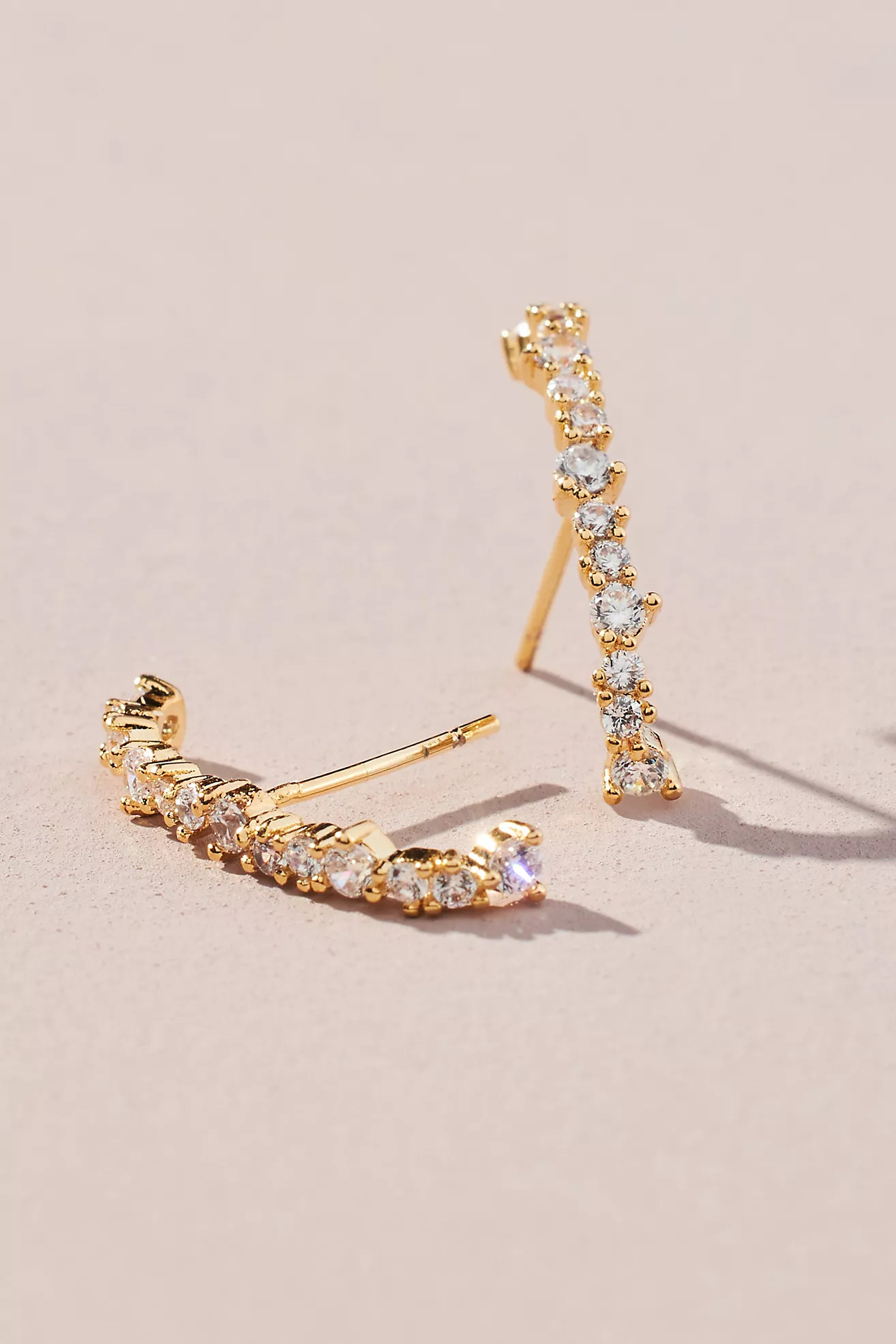 Linear Crystal Earrings | Anthropologie (US)