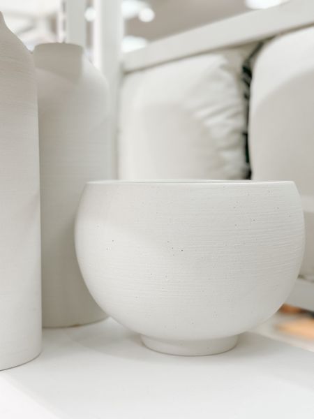 This white ceramic textured planter is available in two different sizes and is the perfect vessel to hold a green plant to brighten up your winter decor. home decor accessories neutral decor living room decor coffee table styling 

#LTKstyletip #LTKfindsunder50 #LTKhome