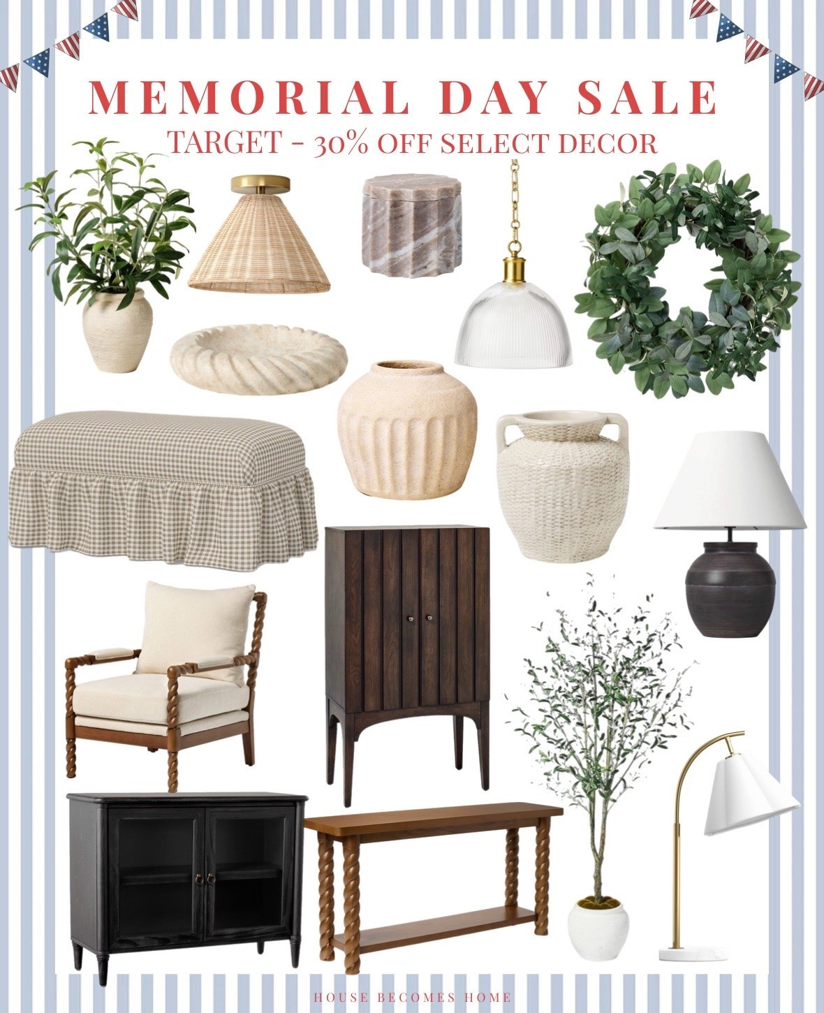 Memorial Day Sale! 🇺🇸 
30% off select decor at Target!

#LTKHome #LTKSeasonal #LTKSaleAlert