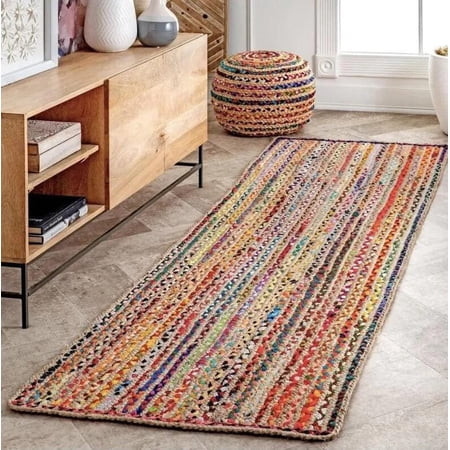 Runner Rug Handmade Chindi Rag Rug Colorful Rug Decorative Rugs Chindi Cotton Runner Bohemian Rug Ho | Walmart (US)