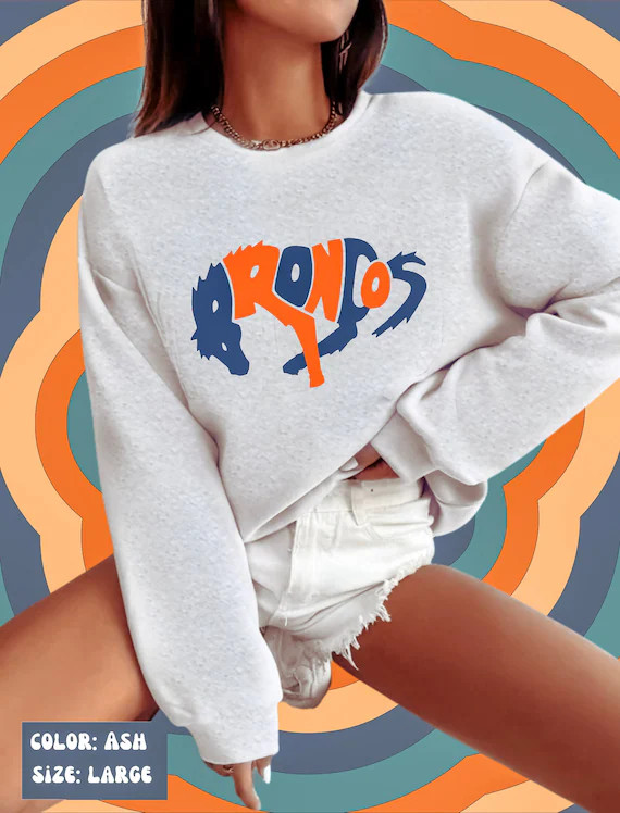 Retro Denver Broncos Crewneck Sweatshirt  Vintage Colorado - Etsy | Etsy (US)