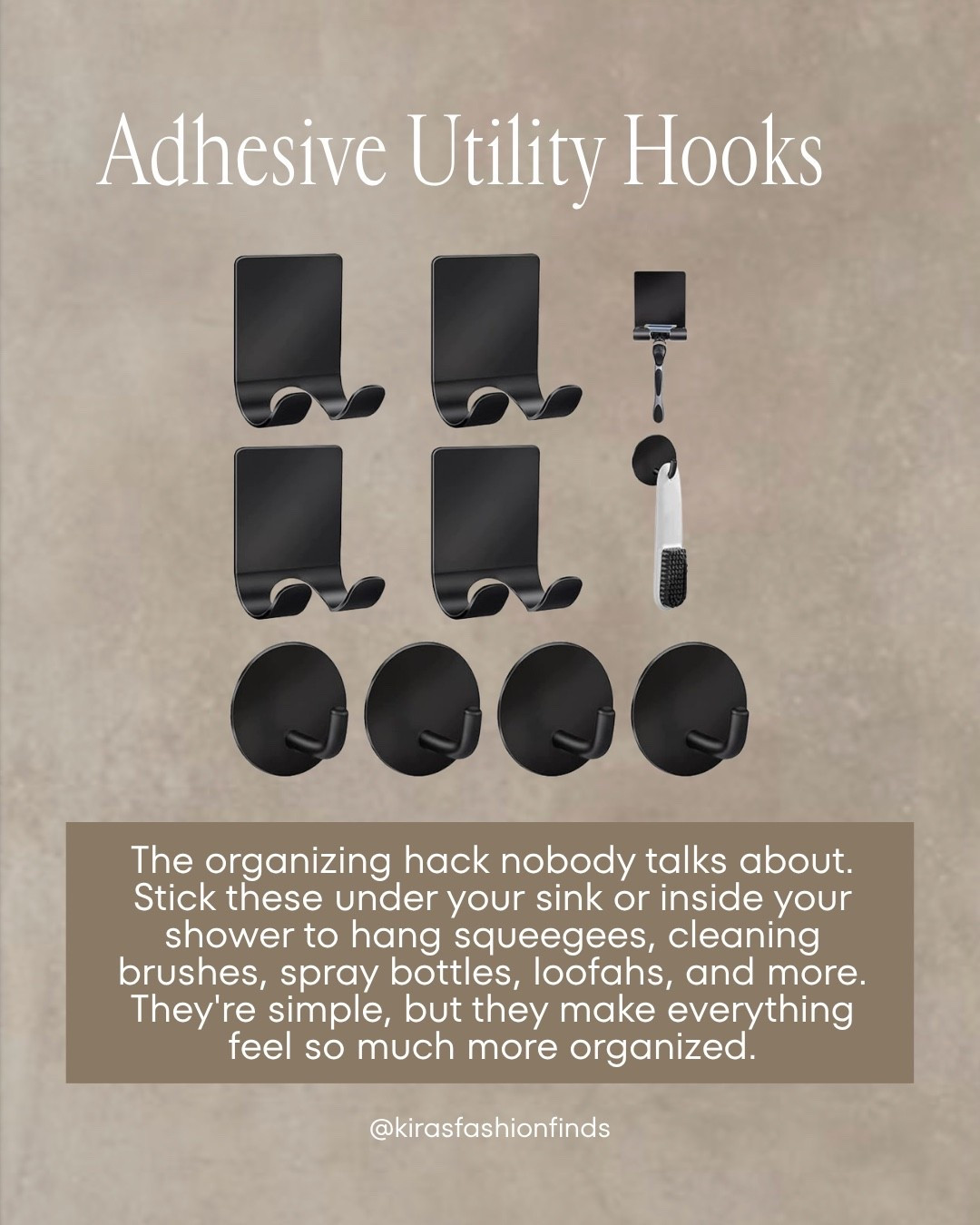 🖤 These adhesive hooks and the rest of these home organization finds have made everyday life so much easier. From maximizing storage space to keeping everything neat and within reach, they’re the little products that simplify my daily routine and help my home stay organized.

🤍 Estos ganchos adhesivos y los demás organizadores que les comparto realmente me han simplificado la vida. Me ayudan a aprovechar mejor el espacio, mantener todo en orden y hacer que las tareas del día a día sean mucho más fáciles. Son de esos pequeños productos que terminas usando todos los días.

Shop the links below.

Follow me on Instagram and YouTube @kirasfashionfinds

#LTKvlog #LTKHome