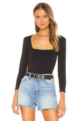 Free People Truth Or Square Bodysuit in Black from Revolve.com | Revolve Clothing (Global)
