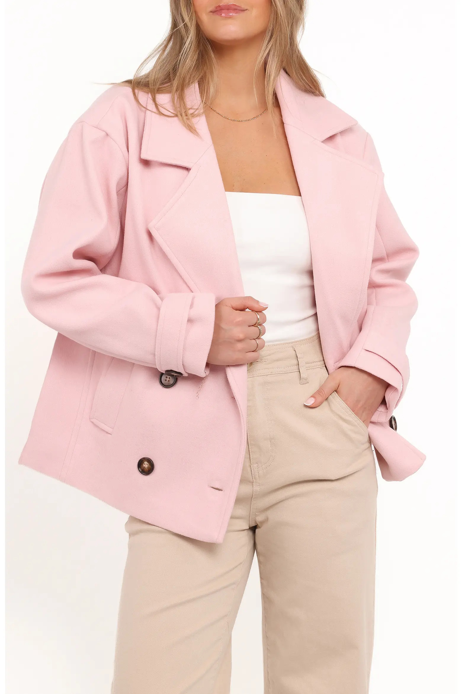 Petal & Pup Lindy Cropped Coat (Women) | Nordstrom | Nordstrom