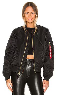 ALPHA INDUSTRIES MA-1 W Bomber in Black from Revolve.com | Revolve Clothing (Global)