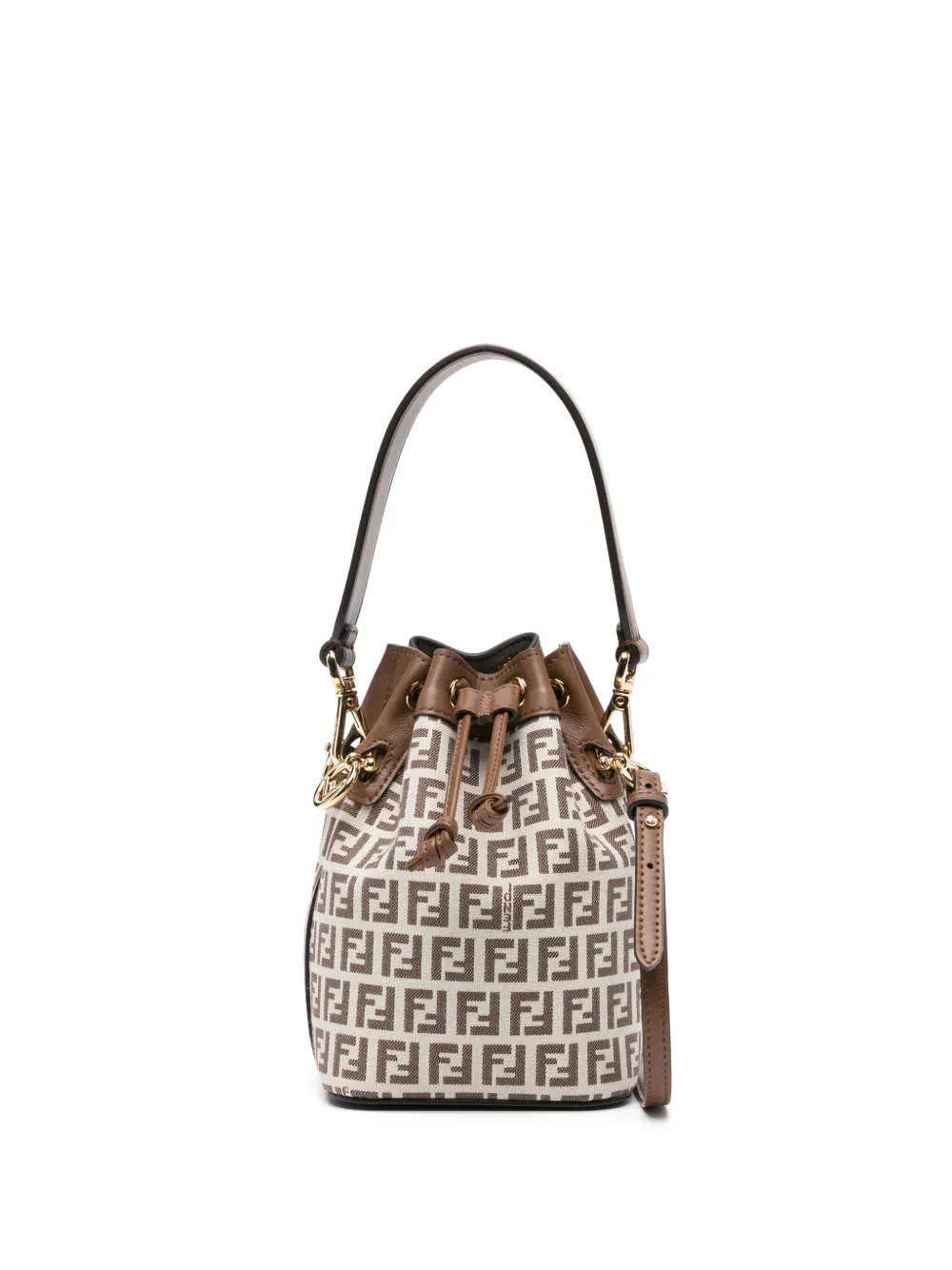 FENDI Mon Tresor FF-motif Mini Bag | Brown | FARFETCH BR | Farfetch (BR)