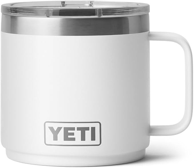 YETI Rambler 14 oz Stackable Mug, Vacuum Insulated, Stainless Steel with MagSlider Lid | Amazon (US)
