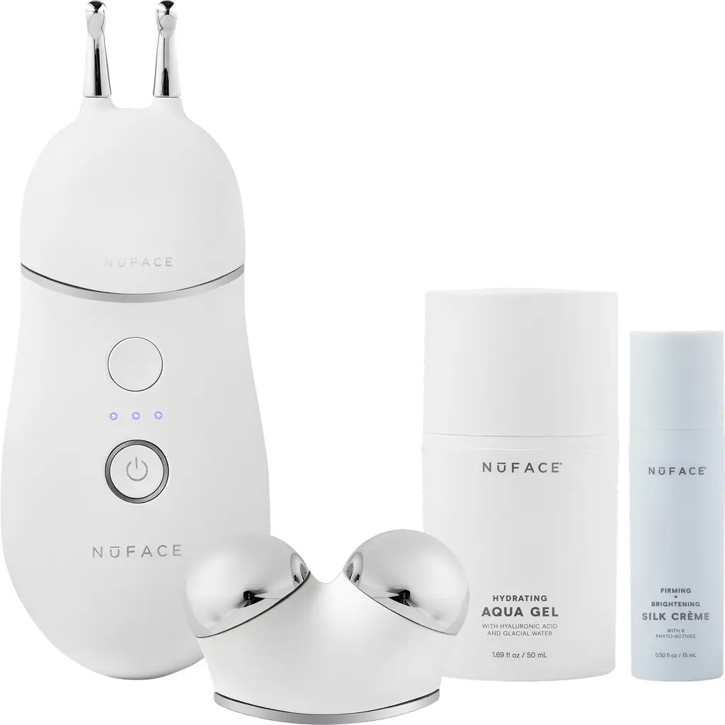 NuFACE® TRINITY+ Microcurrent Facial Toning Device with Effective Lip & Eye Attachment $619 Value at Nordstrom | Nordstrom