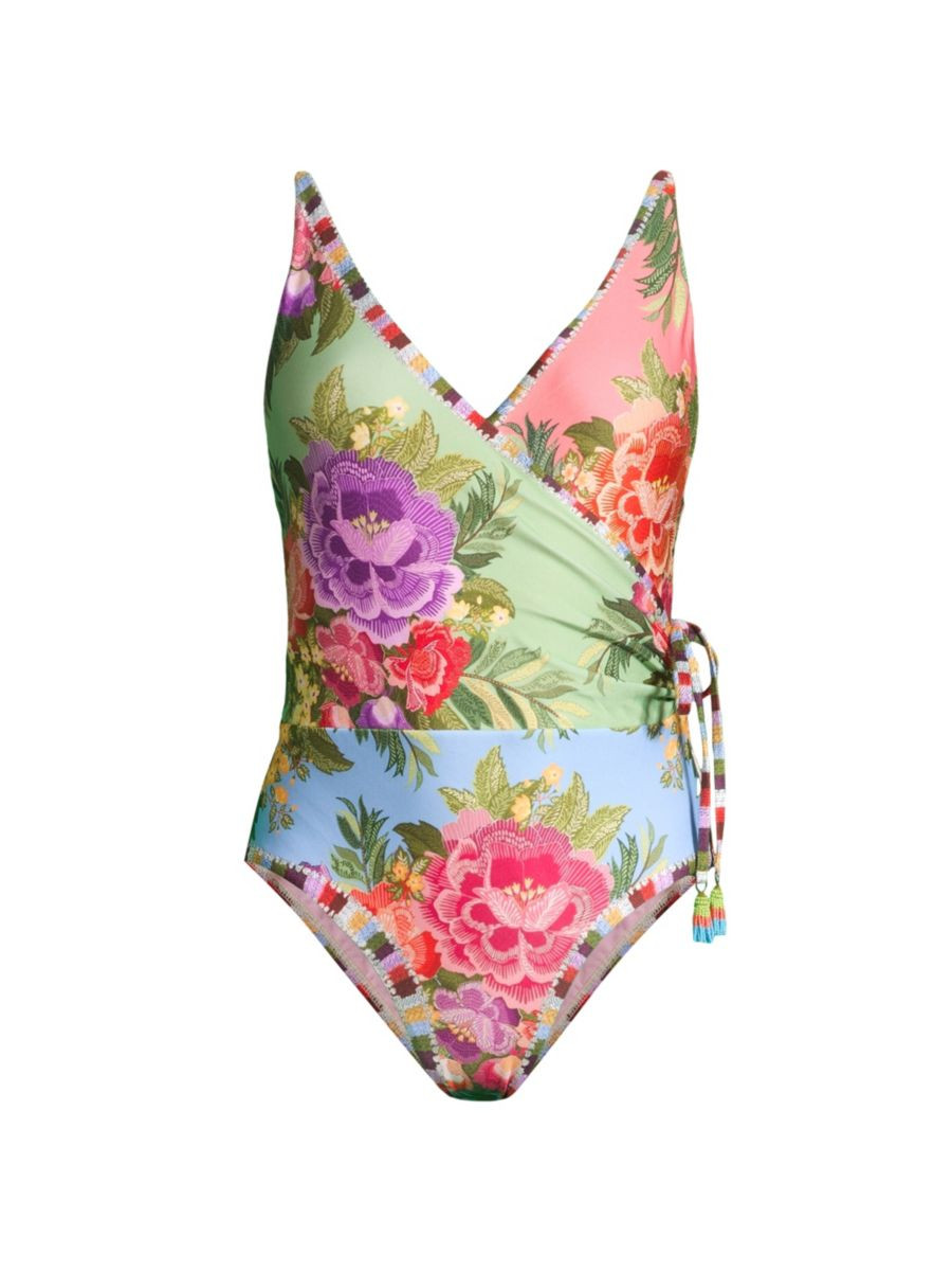 Flower Scarves One-Piece Swimsuit | Saks Fifth Avenue