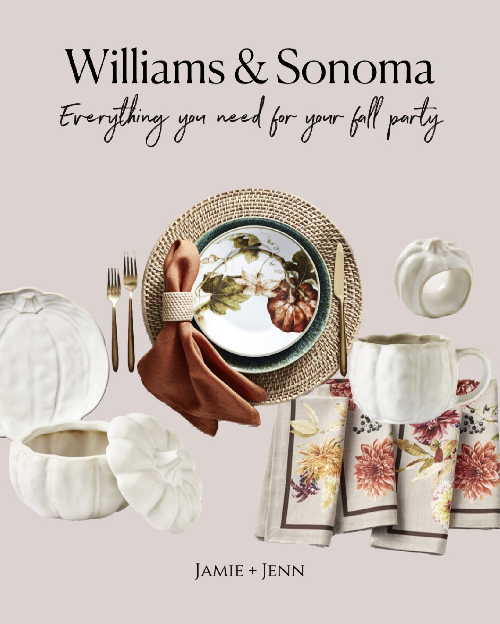 With Fall right around the corner Williams & Sonoma has everything you need for entertaining! 🍁 

#dining #party #fall #home 

#LTKsalealert #LTKhome #LTKFind