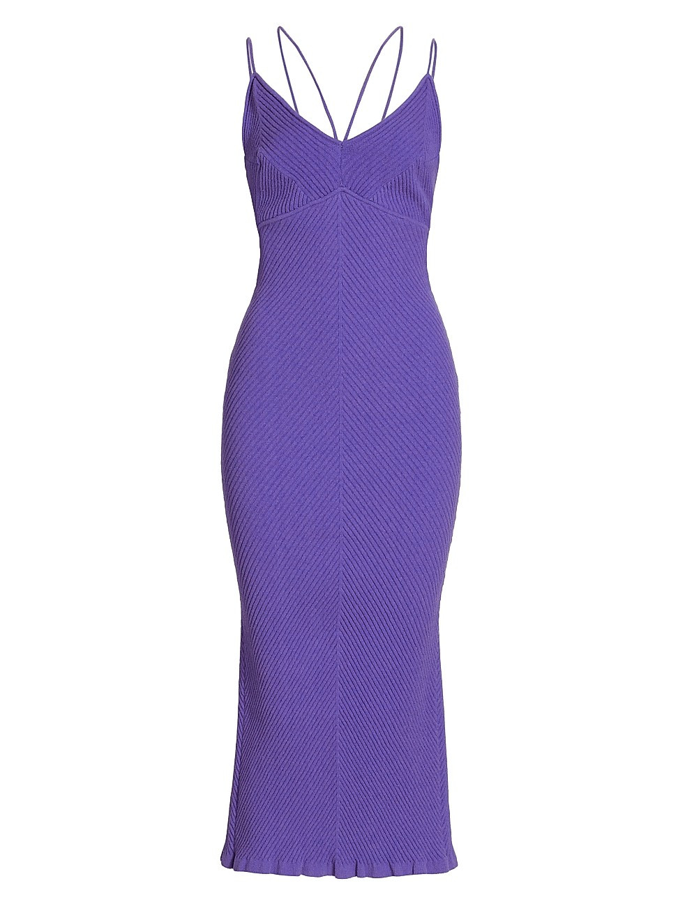 Women's Evelyn Strappy Stretch Midi-Dress - Purple Blue - Size Medium - Purple Blue - Size Medium | Saks Fifth Avenue