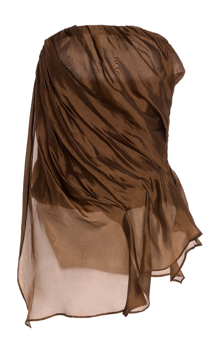 Gilian Draped Chiffon Bustier Top | Moda Operandi (Global)