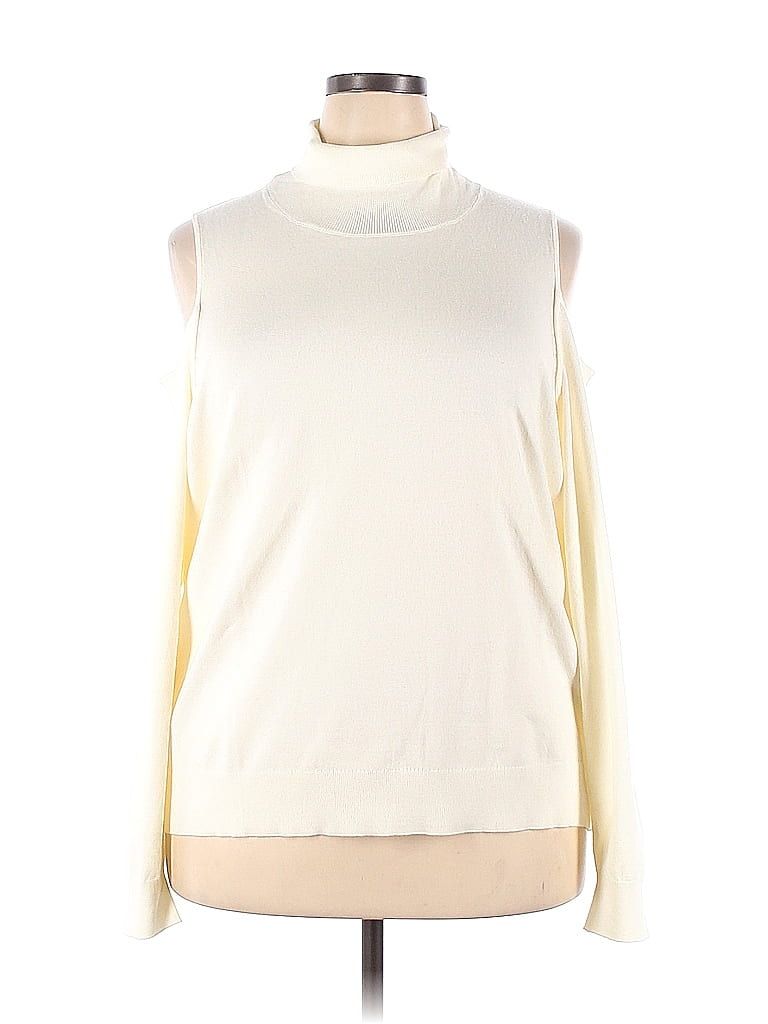 The Drop Ivory Turtleneck Sweater Size 2X (Plus) - 72% off | thredUP