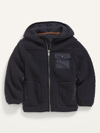 Unisex Hooded Sherpa Jacket for Toddler | Old Navy (US)