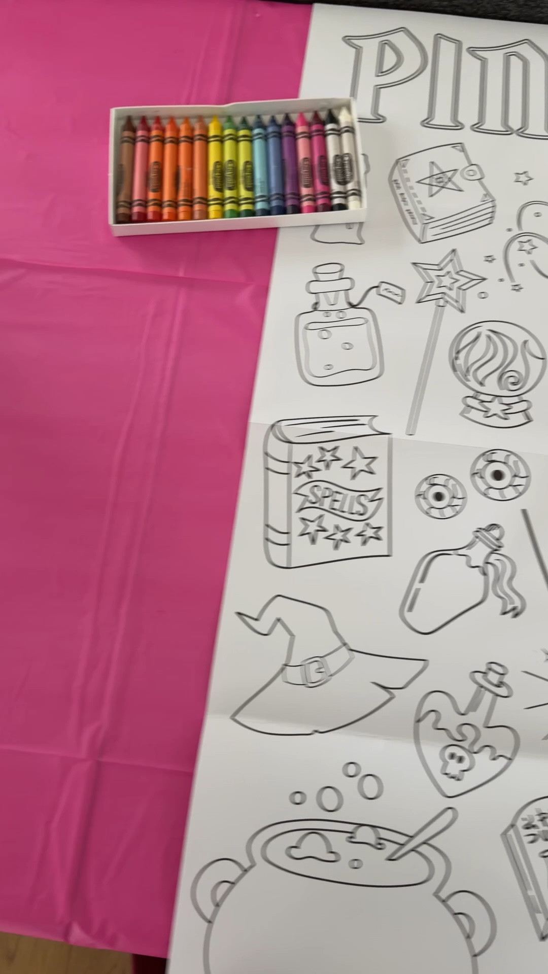 Wicked birthday party theme for my son’s third birthday! Giant coloring sheet station

 #ltkmomlife