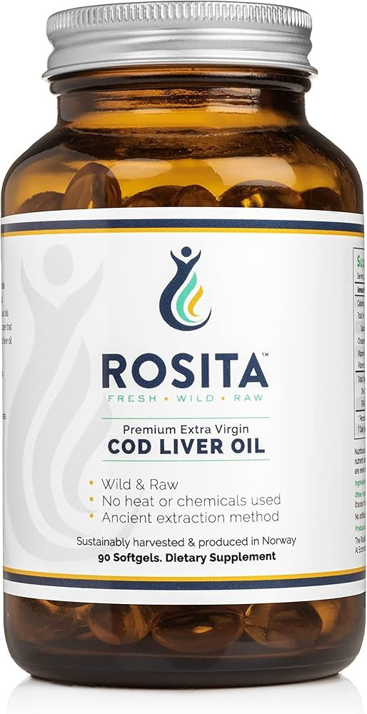 Rosita Extra Virgin Cod Liver Oil Softgels, 90 count | Amazon (US)